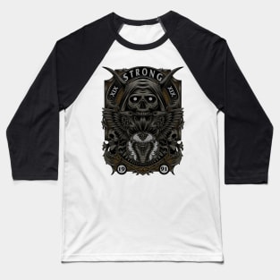 Strong Skull Devil Baseball T-Shirt